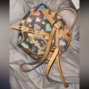 Dooney & Bourke Heart Y2K Backpack Purse Y2k Dooney and Burke - Etsy main image 3